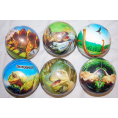 CZBALLDIN4 - 2.5" Soft Foam Dinosaur Balls (12pcs @  $0.95/pc)