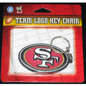 SF49ERS - NFL San Fransisco 49ers Rubber Logo Keychains (12pcs @ $1.00/pc)