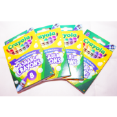 CAND38 - 8 Ct. Crayola Washable Crayons (12pc @ $0.98/pk)
