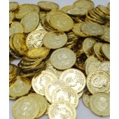 COIN67 - 1.5" Gold Coins New (144pcs @ $0.03/pc)