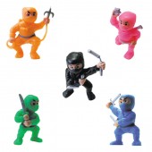 Item# A1NIMEB  - 1.5" Ninja Fighters Figurines (100pcs @ $0.18/pc)