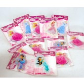 PRPUFF - Disney Princess Asst. Puff Stickers on 4"x3" Card (12pcs @ $0.35/pc)
